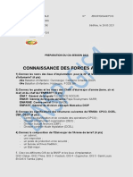 Connaissance Des Forces Armees: Preparation Du Cia Session 2021