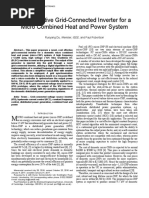 Cost Effective Grid Connected Inverter For microCHP System PDF