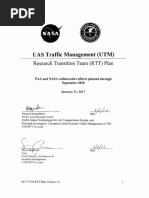 FAA NASA UAS Traffic Management Research Plan