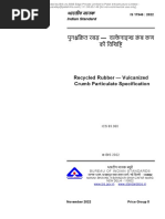 Recycled Rubber - Vulcanized Crumb Particulate Specification