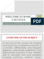 Basic Calculus Lesson 1