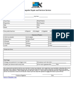 Computer Repair Invoice Template