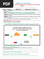 FICHA 24 Noviembre MAT. PROBLEMAS DE EQUILIBRIO