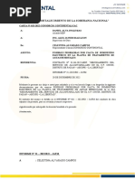 Informe N°21 Comunicado A Entidad Sobre Posibles Consecuencias