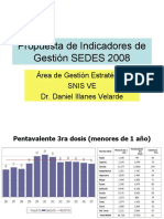 Propuesta de Indicadores de Gestión SEDES 2008