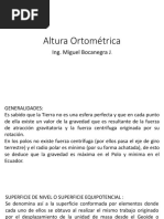 Altura Ortométrica