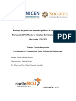 Enfoque de Género en Un Medio Público: El Caso de Radio Universidad FM 90.1 de La Facultad de Ciencias Sociales de Olavarría, UNICEN