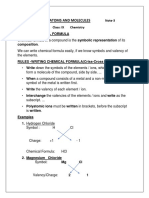 L-3 Notes-3 Writing Chemical Formula