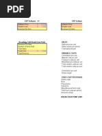 Break Even Analysis y Training Matrix