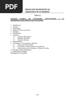 Temas de Matemáticas (Oposiciones de Secundaria)