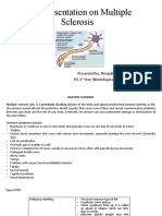 Case Presentation On Multiple Sclerosis