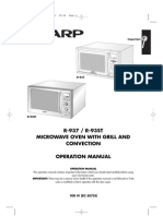 Sharp R937 Oven Manual