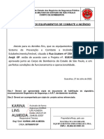 Atestado de Sistema de Combate A Incendio Mayekawa