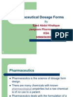 1 - Pharmaceutical Dosage Forms