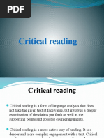 Critical Reading