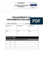 P-317 Procedimiento Herramientas Inalambricas