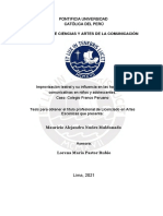 Improvisación Teatral y Su Influencia en Las Habilidades Comunicativas en Niños y Adolescentes - Caso-Colegio Franco Peruano