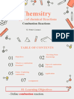 W4L1 Combustion Reactions