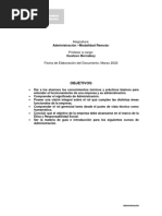 Syllabus - Administración Presencial 2022