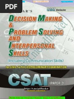 CSAT Decision Making Problem Solving and Interpersonal Skills