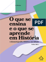 O Que Se Ensina e o Que Se Aprende em História - Vol 1 - Final