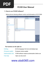 FC200 User Manual: 1. How To Use FC200 Software?