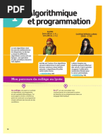 Chapitre1 2nde Algorithmique Et Programmation