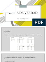 Tabla de Verdad y Conocimiento Científico