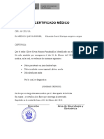 Certificado de Ginecologia