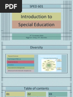 Introduction To SPED