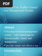 Hawassa City Traffic Control and Management System