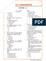 IES OBJ Civil Engineering 2000 Paper I