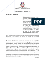 Sentencia TC Declara Inconstitucional Banco Agricola Valores