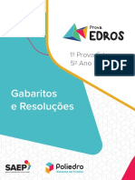 1 Prova Edros 2022 - 5º Ano - Matemática - Resolução