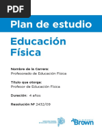 Plan de Estudios - Ed Fisica