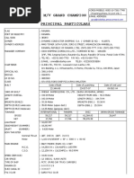 Ship's Particulars - M.V. Grand Champion