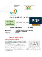 1D Maths Lecon 06 DERIVATION