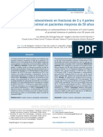 Artroplastia Vs Osteosíntesis en Fracturas de 3 y 4 Partes en Húmero Proximal en Pacientes Mayores de 50 Años