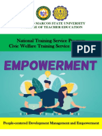 People-Centered Development Management and Empowerment