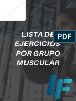 Lista de Ejercicios Por Grupo Muscular