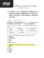 Cuestionario de Violencia Intrafamiliar