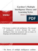 Gardners Multiple Intelligence Theory