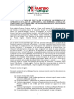 Acta Circunstanciada Del Proceso de Registro