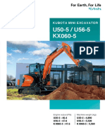 Kubota U50 5 - U56 5 - KX060 5 - EN