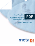 Meta4 PeopleNet. Gestión de Personal - Administración Pública. Guía de Usuario