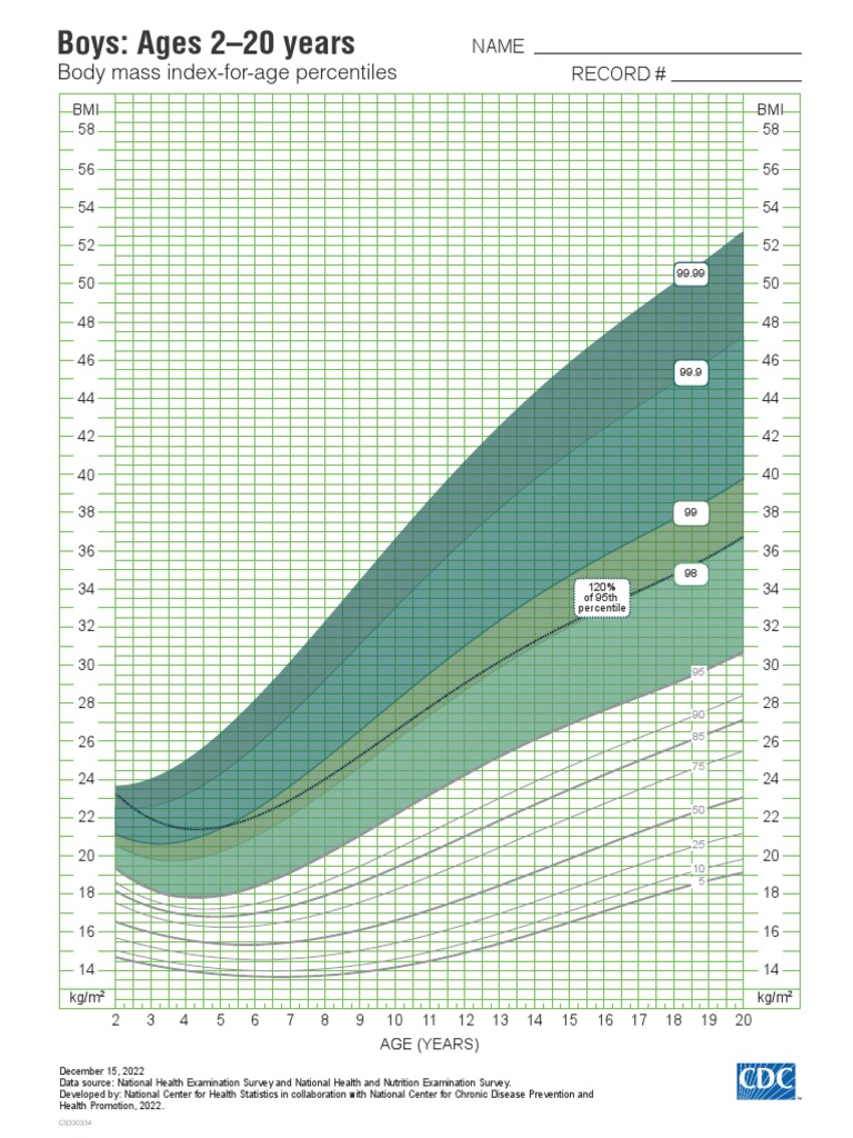 BMI Age Percentiles BOYS | PDF | Body Mass Index | Health Economics