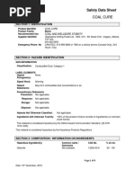 Coal Cure SDS