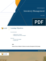 Lesson 11-12 Inventory Management