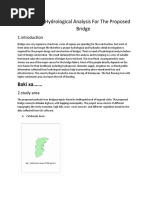 Hydrological Analysis For The Proposed Bridge