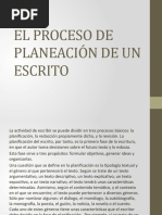 El Proceso de Planeación de Un Escrito